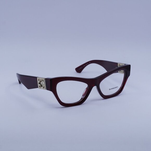 Burberry BE2405U 4128 Eyeglasses Bordeaux 53mm Cat Eye Frame - Picture 1 of 10